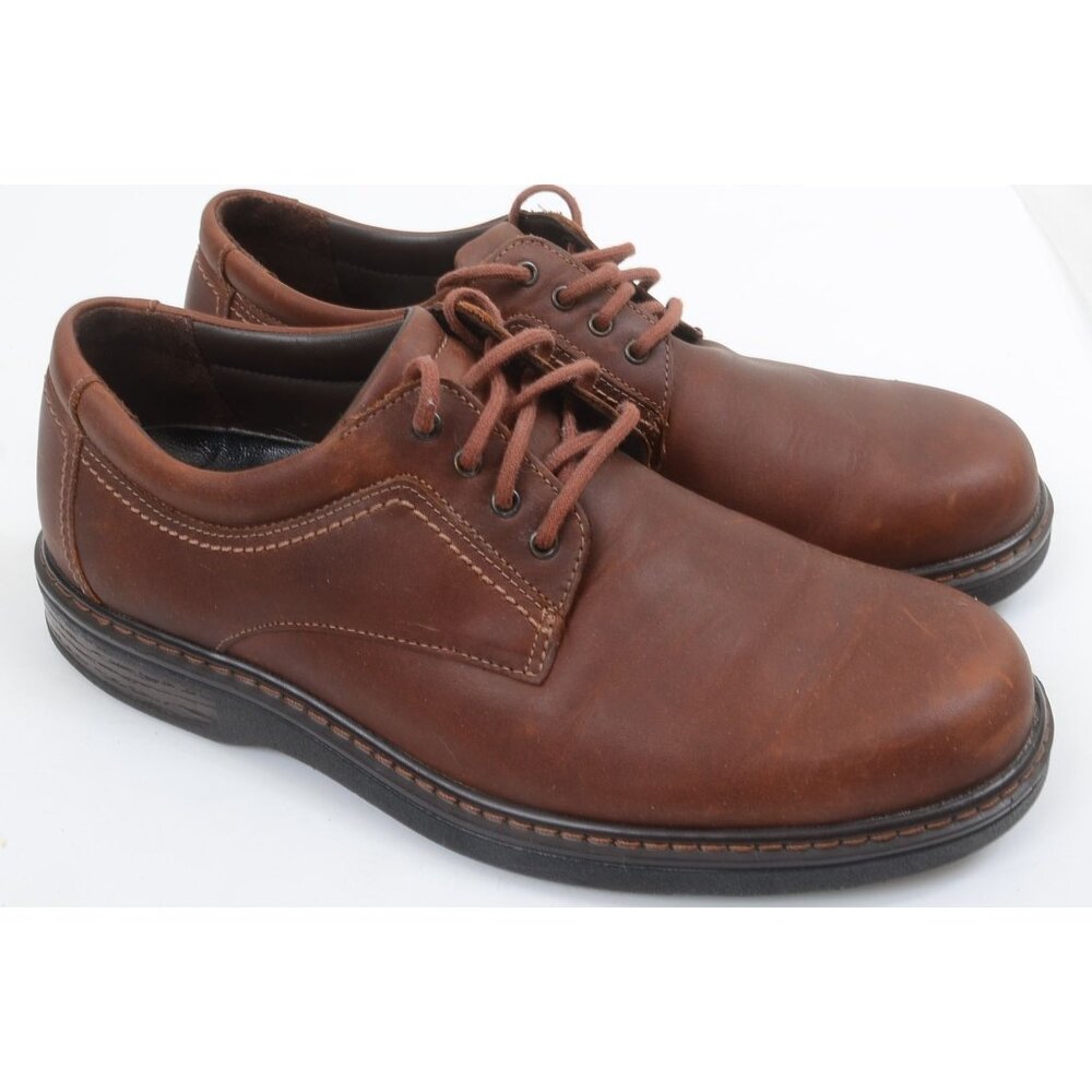 SAS Aden Men's 9M Brown Leather Oxford Lace Up Shoes Comfort Walking